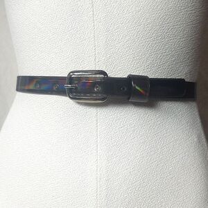 Funky 80s Reflective Prismatic Rainbow Belt